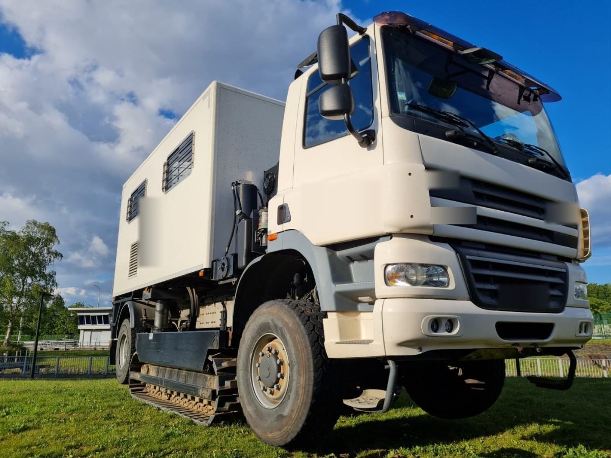 Tracked cone penetration test (CPT) truck on site